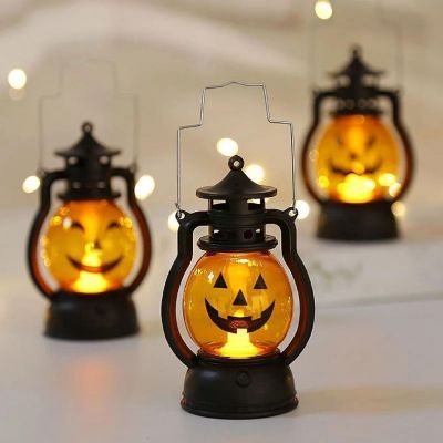 LED Halloween Pumpkin Ghost Lantern Candle Light Decoration Image 2