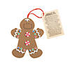 &#8220;Legend of the Gingerbread Man&#8221; Christmas Ornament Craft Kit - Makes 12 Image 1