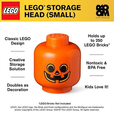 LEGO Small Storage Head  Pumpkin  Orange Image 2