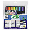 Leisure Arts Dot Art Card and Envelope 5"x7" Comic Set with Markers - 36 Pc Image 1