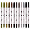 Leisure Arts Dual Ended Markers, Brush & Chisel Neutrals - 12pc Image 2