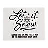 Let it Snow Wedding Send-Off Sign with Easel Image 1