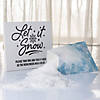 Let it Snow Wedding Send-Off Sign with Easel Image 1
