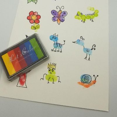 Let's Color Rainbow Ink Pad Image 2