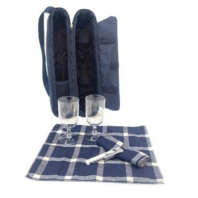 Lexi Home 6 Piece Wine Carrier Tote Bag Image 1