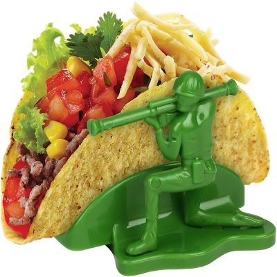 Liberty Sculpted Little Green Army Men Taco & Snack Holder Image 1