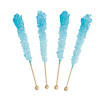 Light Blue Rock Candy Lollipops - 12 Pc. Image 1