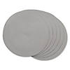Light Gray Round Pp Woven Placemat (Set Of 6) Image 1