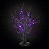 Light-Up Black Tree Halloween Tabletop Decoration with Bats Image 1