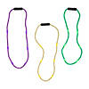 Light-Up Mardi Gras Beaded Necklaces - 6 Pc. Image 1