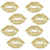Lip Peel & Stick Wall Decals With Glitter Image 1
