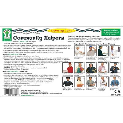 Listening Lotto: Community Helpers Image 1