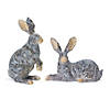 Long Ear Rabbit (Set Of 2) 6"H, 9"H Resin Image 1