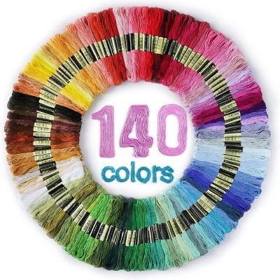 Loomini, Assorted Colors, 60 Skeins: Cross Stitch Embroidery Floss, 1 set Image 1