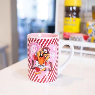 Looney Tunes Taz "Crazy In Love" Ceramic Mug  Holds 14 Ounces  Toynk Exclusive Image 2