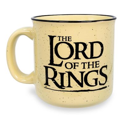 Lord of the Rings Gondor Elven Text 20oz Ceramic Camper Mug Image 1