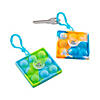 Lotsa Pops Popping Toy Spin Backpack Clip Keychains - 12 Pc. Image 1