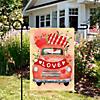 Love Banner and Vintage Car Garden Flag 12.5" x 18" Image 2