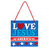 Love Jesus & America Too Sign Craft Kit - Makes 12 Image 1