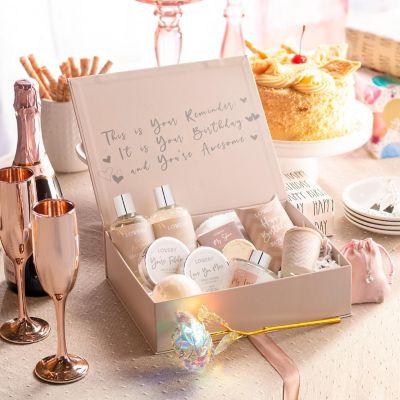 Lovery Birthday Gift Basket - Bath & Spa Gift Set for Women - Luxury Birthday Spa Gift Box Image 3