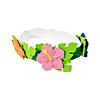 Luau Flower Crown Craft Kit &#8211; Makes 12 Image 1