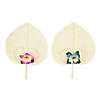 Luau Flower Hair Clip & Fan Handout Kit for 12 Image 1