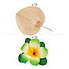 Luau Flower Hair Clip & Fan Handout Kit for 12 Image 1