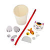 Lunar New Year Lucky Cat Paper Cup Craft Kit - Makes 12 Image 1