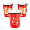 Lunar New Year of the Dragon Disposable Paper Cups - 8 Ct. Image 1