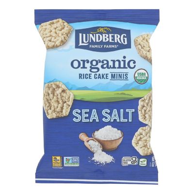 Lundberg Family Farms - Rice Cakes Mini Sea Salt - Case of 24 - 1 OZ Image 1