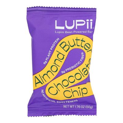 Lupii - Bars Almond Butter Chocolate Chip - Case of 12-1.76 OZ Image 1