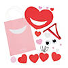 Luv Bug Valentine Card Holder Paper Bag Craft Kit - Makes 12 Image 1