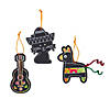 Magic Color Scratch Embellished Fiesta Ornaments - 12 Pc. Image 1