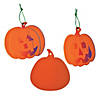 Magic Color Scratch Orange Pumpkin Ornaments - 24 Pc. Image 1