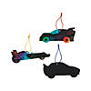 Magic Color Scratch Race Car Ornaments - 24 Pc. Image 1
