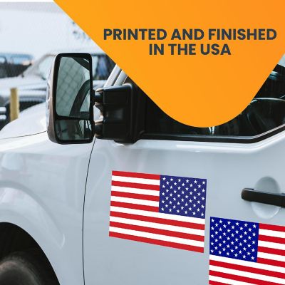 Magnet Me Up American Flag and Reversed American Flag Automotive Magnets, 7x12 Inches, Opposing 2 Pack, Heavy Duty Magnetic Vinyl for Car Truck and SUV Image 2