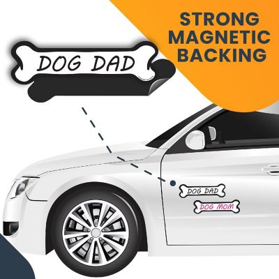 Magnet Me Up Dog Uncle and Dog Aunt Dog Bone Magnet Decal, 2x7 Inches, 2 Pack, Heavy Duty Automotive Magnet for Car Truck SUV Image 3