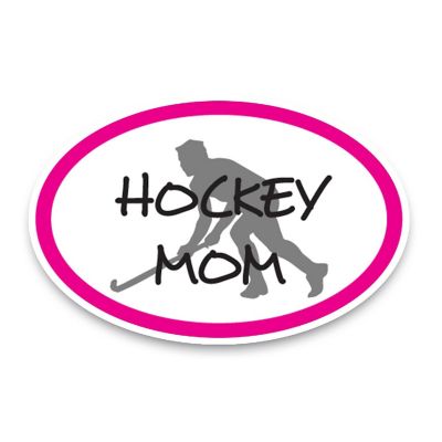 Magnet Me Up Hockey Mom Sports Oval Magnet Decal, 4x6 Inches, Heavy Duty Automotive Magnet for car Truck SUV Image 1