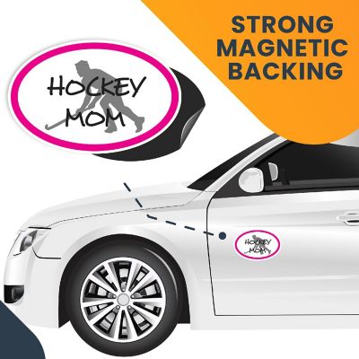 Magnet Me Up Hockey Mom Sports Oval Magnet Decal, 4x6 Inches, Heavy Duty Automotive Magnet for car Truck SUV Image 3