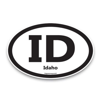 Magnet Me Up ID Idaho US State Oval Magnet Decal, 4x6 Inches, Heavy Duty Automotive Magnet for Car Truck SUV Image 1