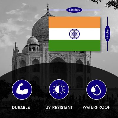 Magnet Me Up India Indian Flag Car Magnet Decal, 4x6 Inches, Heavy Duty Automotive Magnet for Car, Truck SUV Image 1