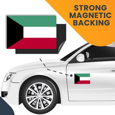 Magnet Me Up Kuwait Kuwaiti Flag Car Magnet Decal, 4x6 Inches, Heavy Duty Automotive Magnet for Car, Truck SUV Image 3