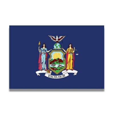 Magnet Me Up New York US State Flag Magnet Decal, 4x6 Inches, Heavy Duty Automotive Magnet for Car, Truck SUV Image 1