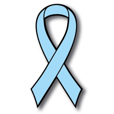 Magnet Me Up Support Prostate Cancer Awareness Aqua Ribbon Magnet Decal, 3.5x7 Inches, Heavy Duty Automotive Magnet for Car truck SUV Image 1