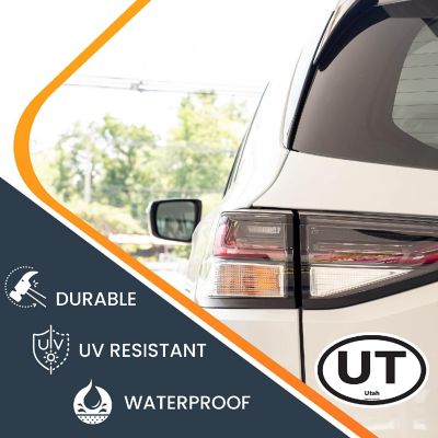 Magnet Me Up UT Utah US State Oval Magnet Decal, 4x6 Inches, Heavy Duty Automotive Magnet for Car Truck SUV Image 2