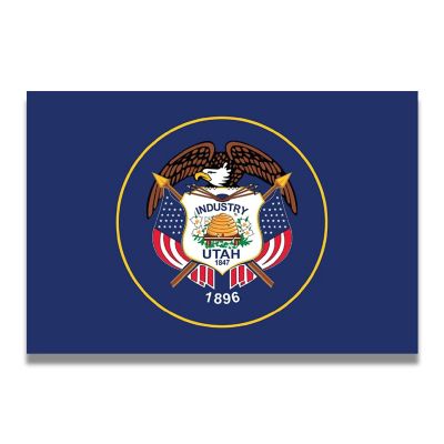 Magnet Me Up Utah US State Flag Magnet Decal, 4x6 Inches, Heavy Duty Automotive Magnet for Car, Truck SUV Image 1