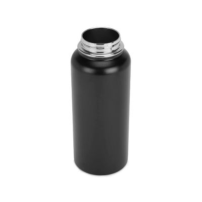 Makerflo Hydro Powder Coated Tumbler, Sipper Water Bottle With Handle, Stainless Steel Double Wall Insulated(Black, 32oz) Image 3