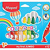 Maped Color'Peps My First Safety Tip Ultrawashable Markers, 12 Per Pack, 6 Packs Image 1