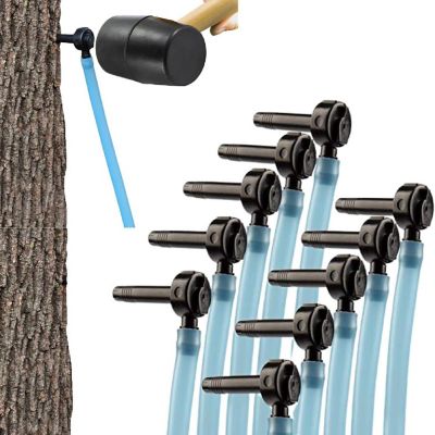 Maple Syrup Tree Tapping and Sugaring Starter Kit Pack- Value Pack 10 Taps and 10 3-ft Food Grade Tubing Drop Lines - Complete Set for Experts or Beginners to S Image 1