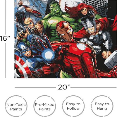 Marvel Avengers Art-By-Numbers Craft Kit Image 1